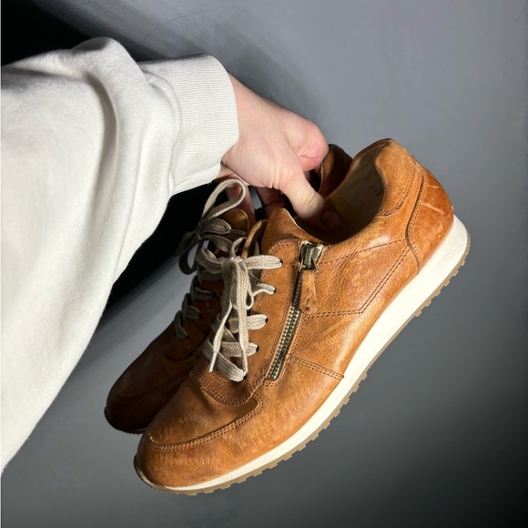 Paul Green Cage Leather Sneakers Womens Size 7 - Picture 3 of 6